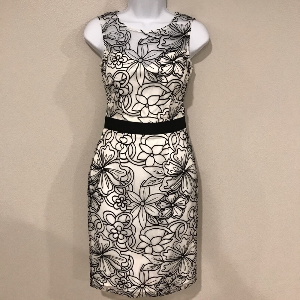 Embroidery floral dress